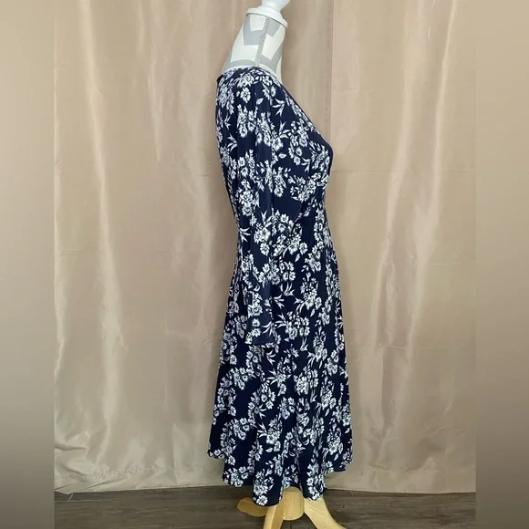 MaxMara Studio Floral Long Sleeve Dress - Picture 5 of 9